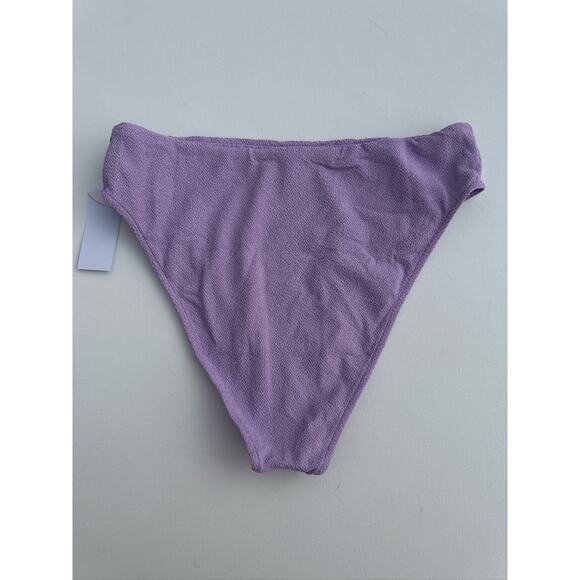 JMP The Label Textured Knit Bikini Bottoms - Purple (M) - Picture 5 of 7